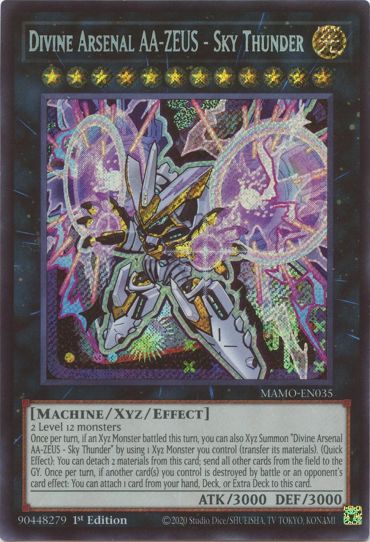 Image for Divine Arsenal AA-ZEUS - Sky Thunder (Secret Rare) (MAMO-EN035) (1st Edition) (Magnificent Monsters) (MAMO) - YuGiOh