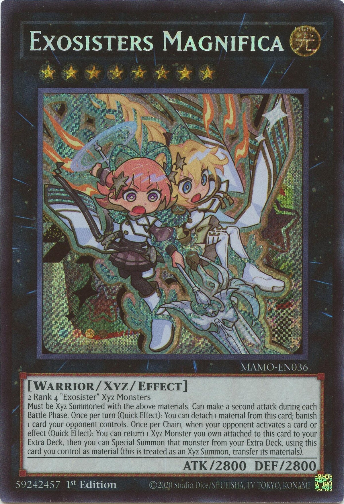 Image for Exosisters Magnifica (Secret Rare) (MAMO-EN036) (1st Edition) (Magnificent Monsters) (MAMO) - YuGiOh