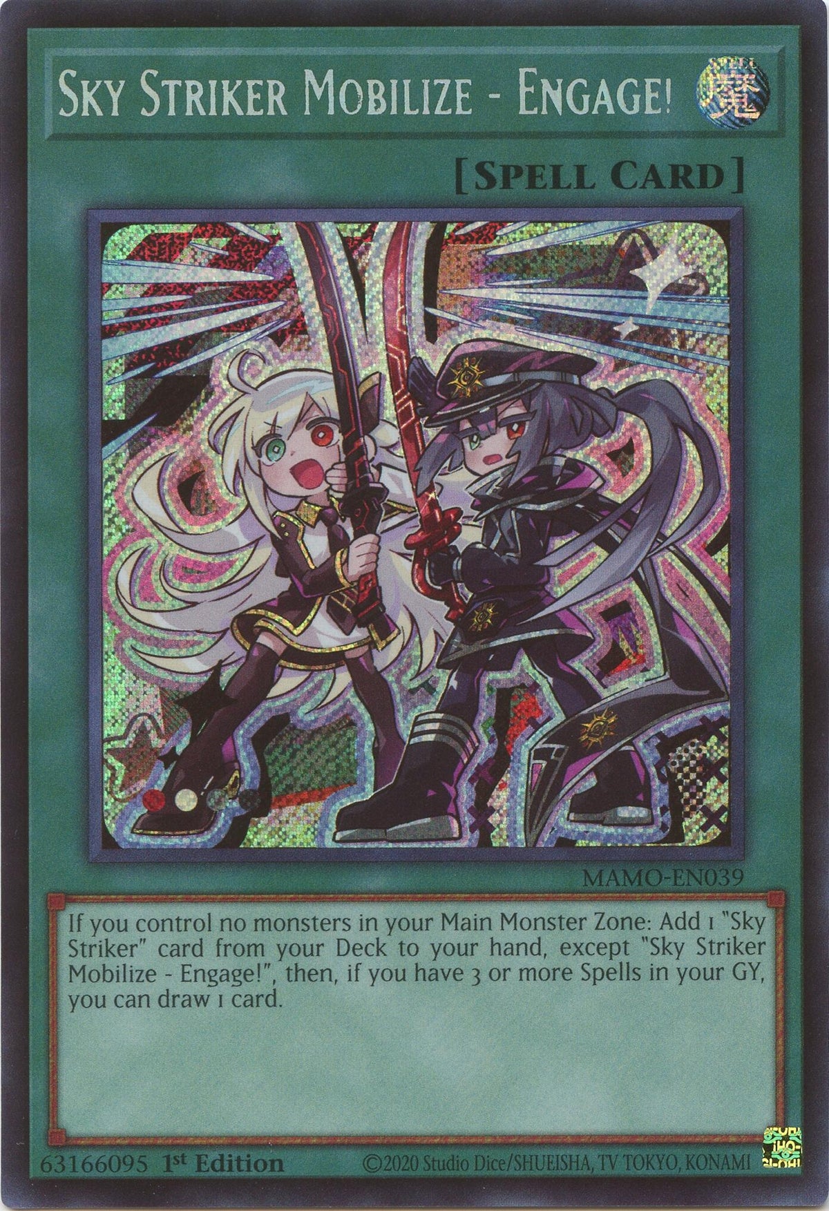 Image for Sky Striker Mobilize - Engage! (Secret Rare) (MAMO-EN039) (1st Edition) (Magnificent Monsters) (MAMO) - YuGiOh