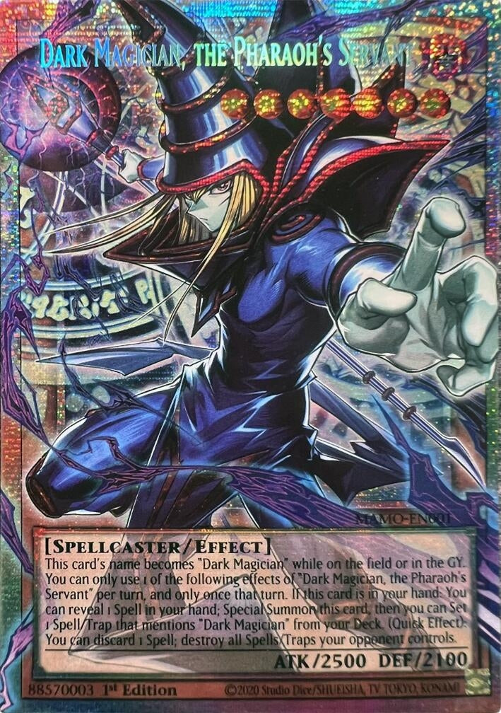 Image for Dark Magician, the Pharaoh's Servant (Starlight Rare) (Extended Art) (MAMO-EN001) (1st Edition) (Magnificent Monsters) (MAMO) - YuGiOh