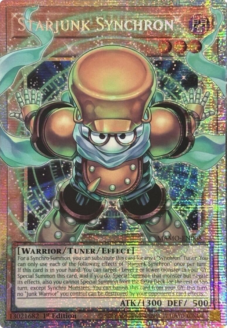 Image for Starjunk Synchron (Starlight Rare) (Extended Art) (MAMO-EN008) (1st Edition) (Magnificent Monsters) (MAMO) - YuGiOh