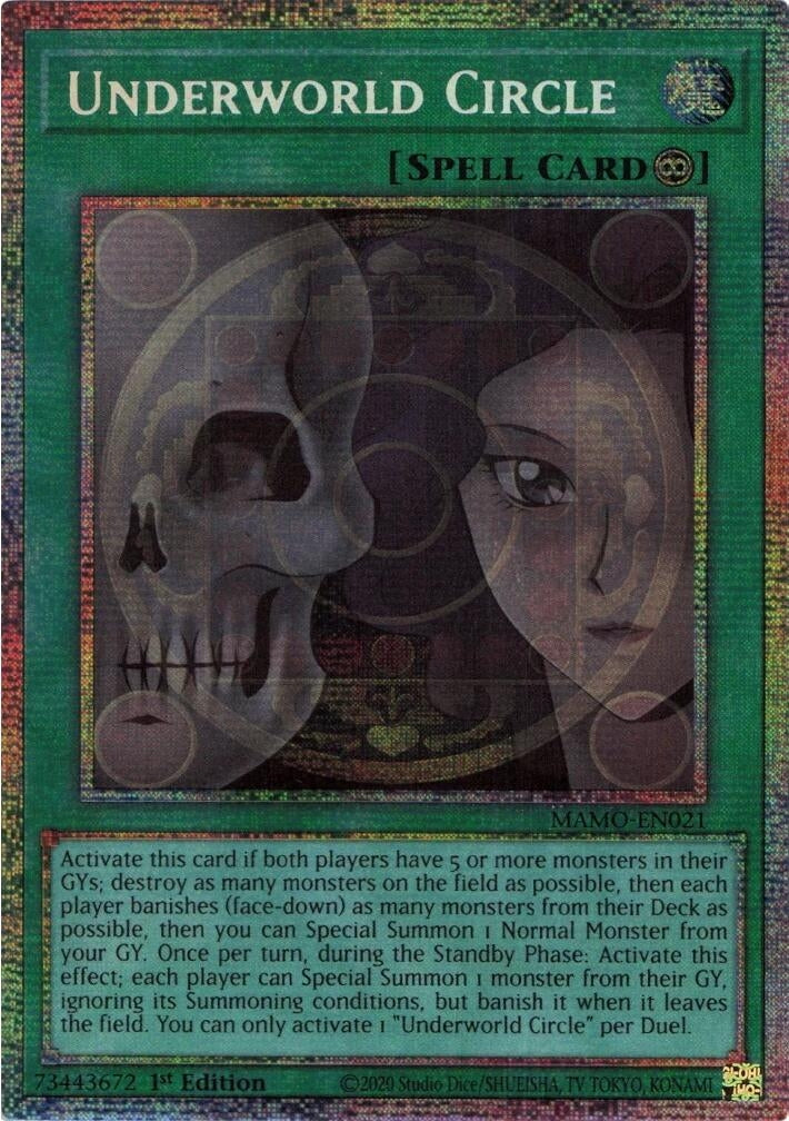 Image for Underworld Circle (Starlight Rare) (MAMO-EN021) (1st Edition) (Magnificent Monsters) (MAMO) - YuGiOh