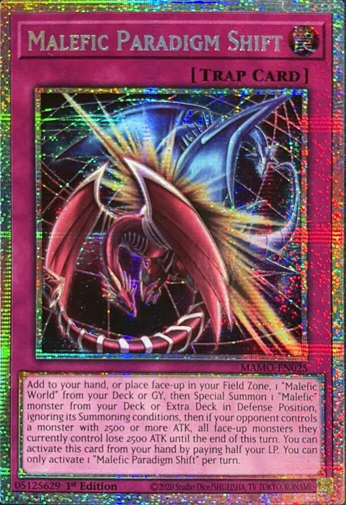 Image for Malefic Paradigm Shift (Starlight Rare) (MAMO-EN025) (1st Edition) (Magnificent Monsters) (MAMO) - YuGiOh