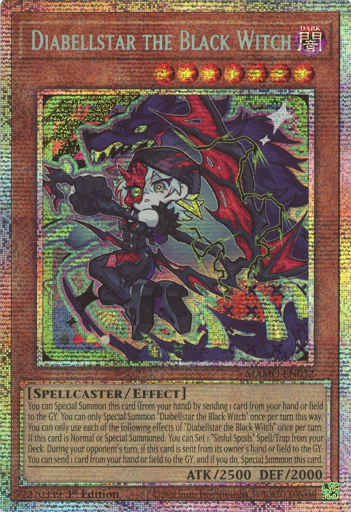 Image for Diabellstar the Black Witch (Starlight Rare) (MAMO-EN032) (1st Edition) (Magnificent Monsters) (MAMO) - YuGiOh