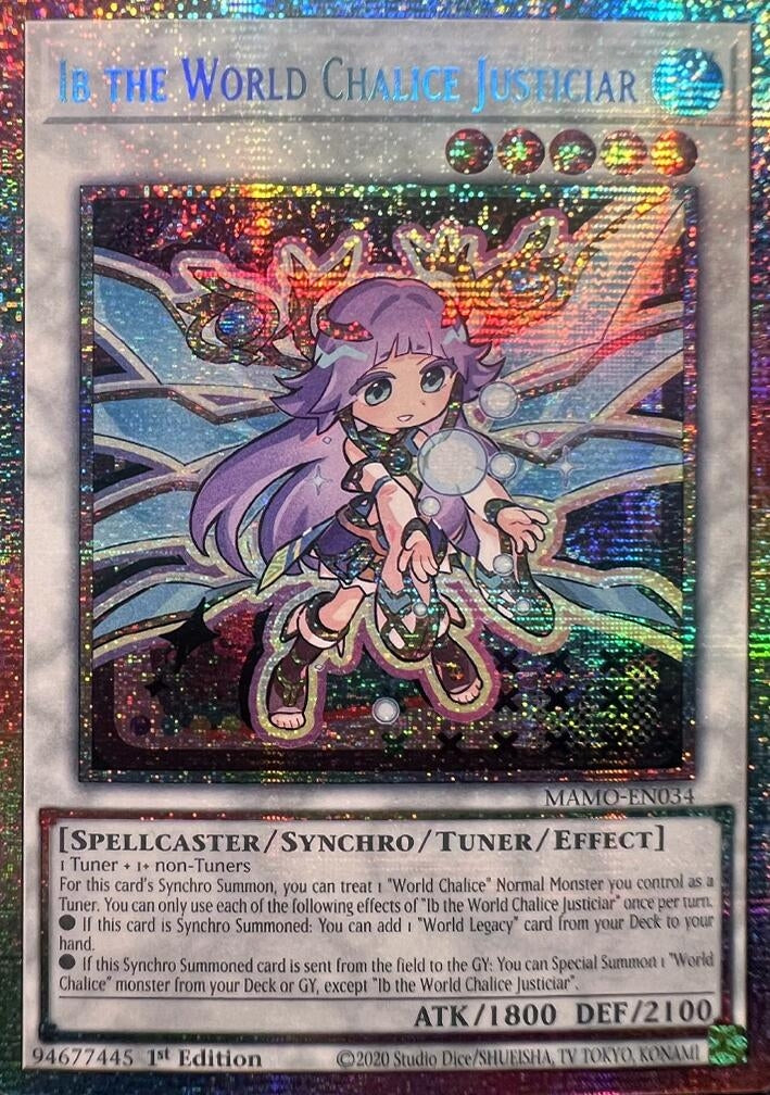 Image for Ib the World Chalice Justiciar (Starlight Rare) (MAMO-EN034) (1st Edition) (Magnificent Monsters) (MAMO) - YuGiOh