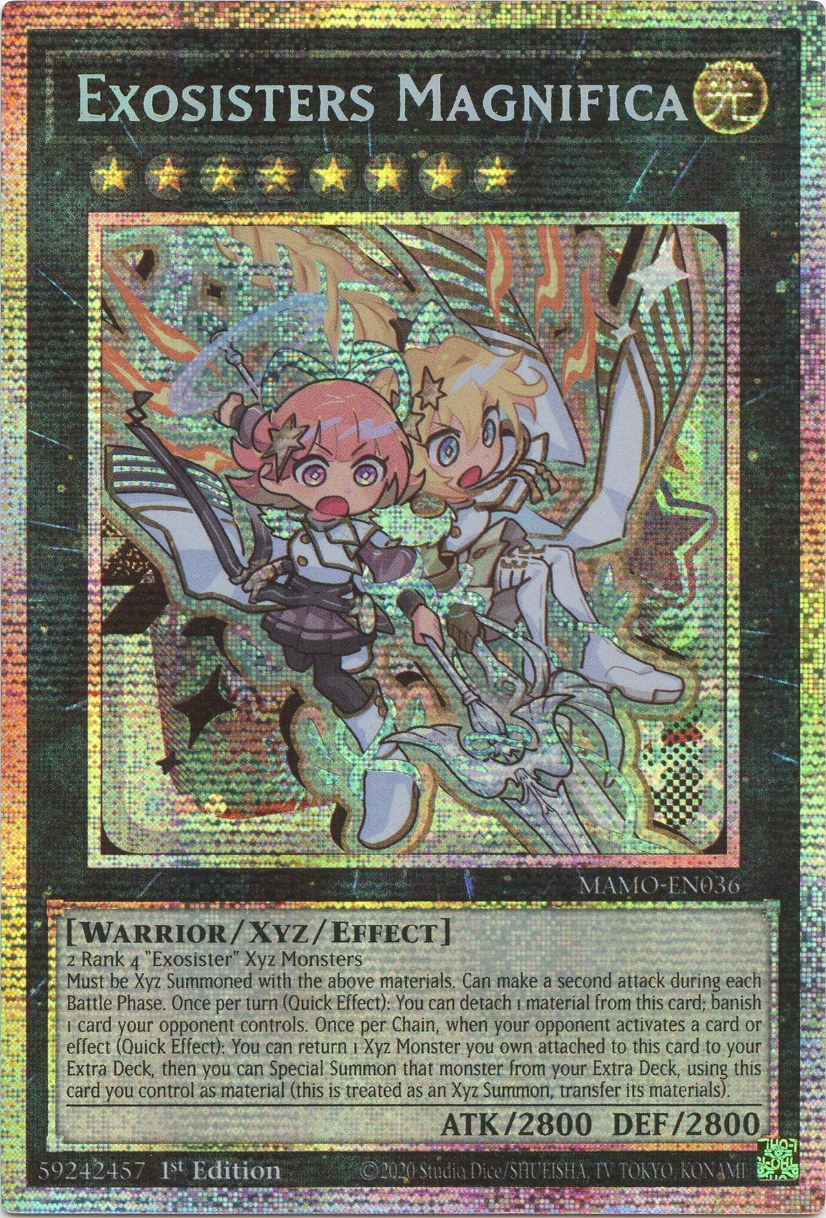 Image for Exosisters Magnifica (Starlight Rare) (MAMO-EN036) (1st Edition) (Magnificent Monsters) (MAMO) - YuGiOh