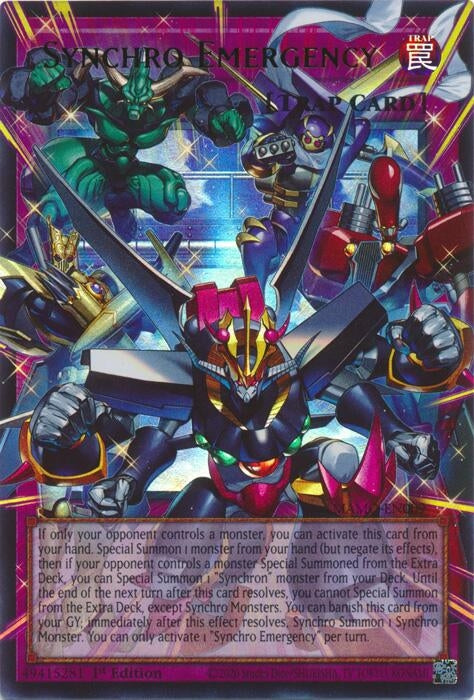 Image for Synchro Emergency (Extended Art) (MAMO-EN009) (1st Edition) (Magnificent Monsters) (MAMO) - YuGiOh