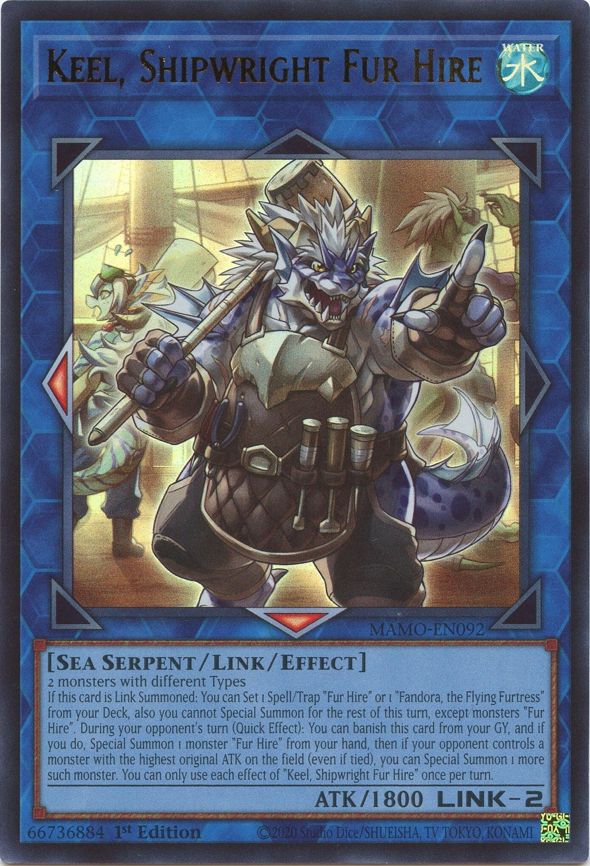 Image for Keel, Shipwright Fur Hire (MAMO-EN092) (1st Edition) (Magnificent Monsters) (MAMO) - YuGiOh