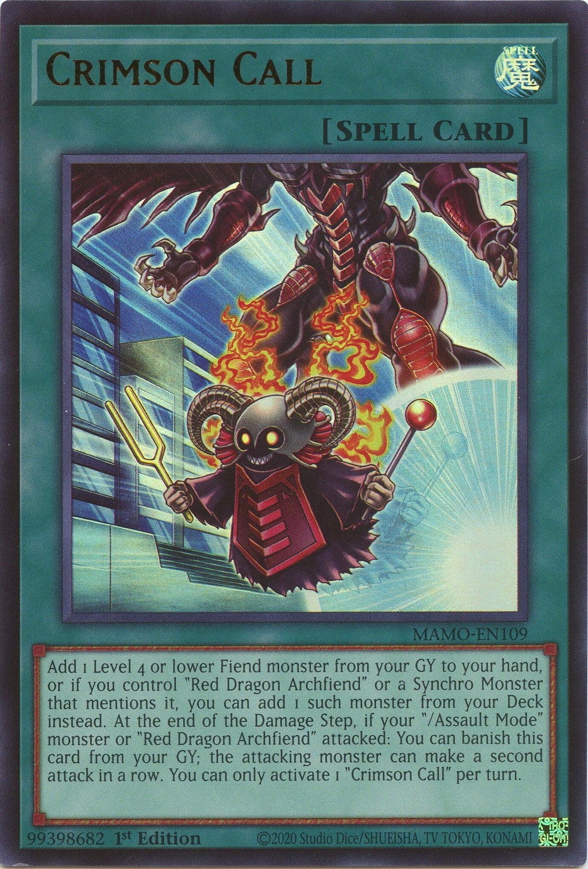 Image for Crimson Call (MAMO-EN109) (1st Edition) (Magnificent Monsters) (MAMO) - YuGiOh