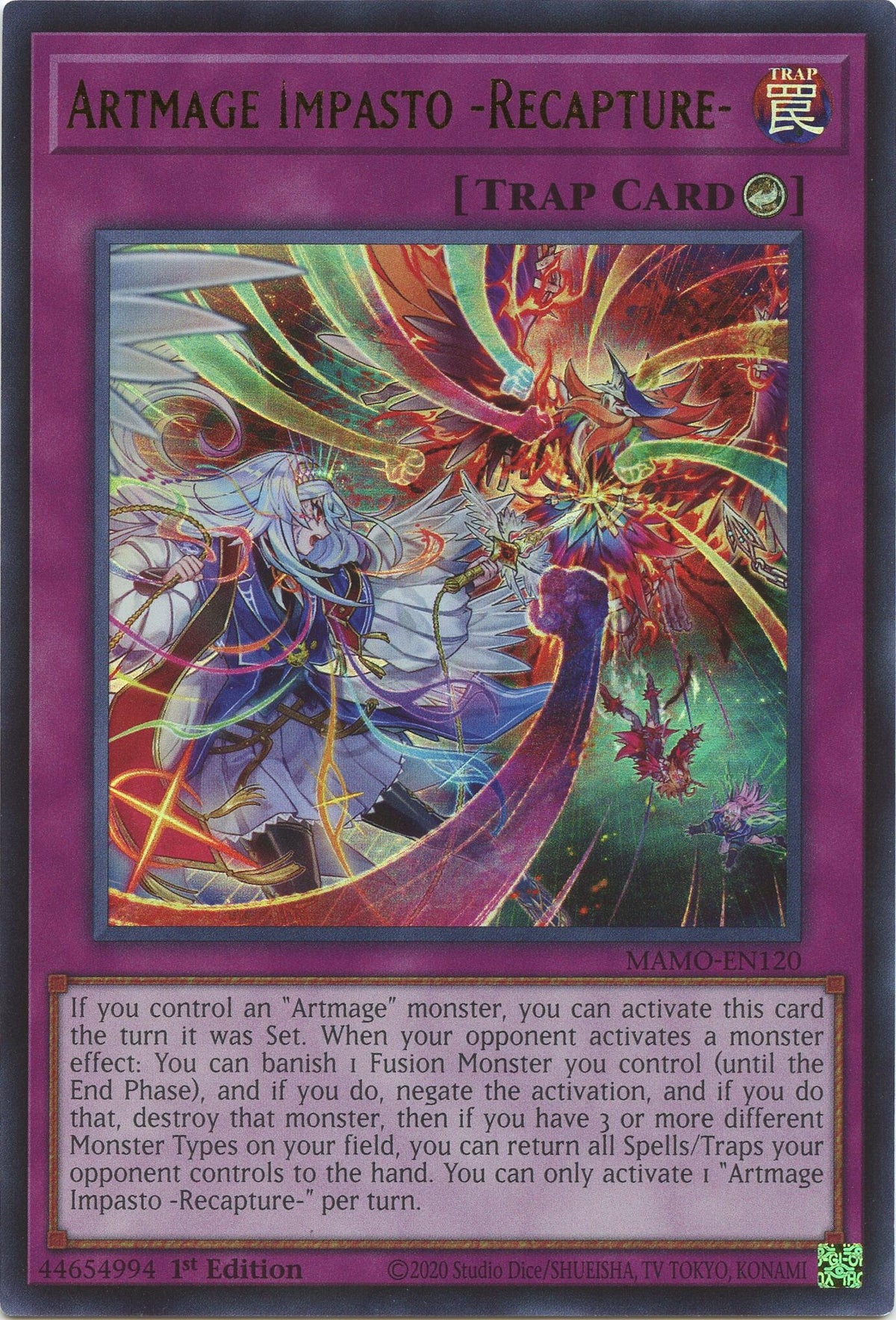 Image for Artmage Impasto -Recapture- (MAMO-EN120) (1st Edition) (Magnificent Monsters) (MAMO) - YuGiOh