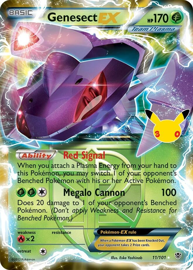 Image for Genesect EX (Team Plasma) (11/101) (Holofoil) (ME: 30th Celebration Classic Collection) (30C) - Pokemon