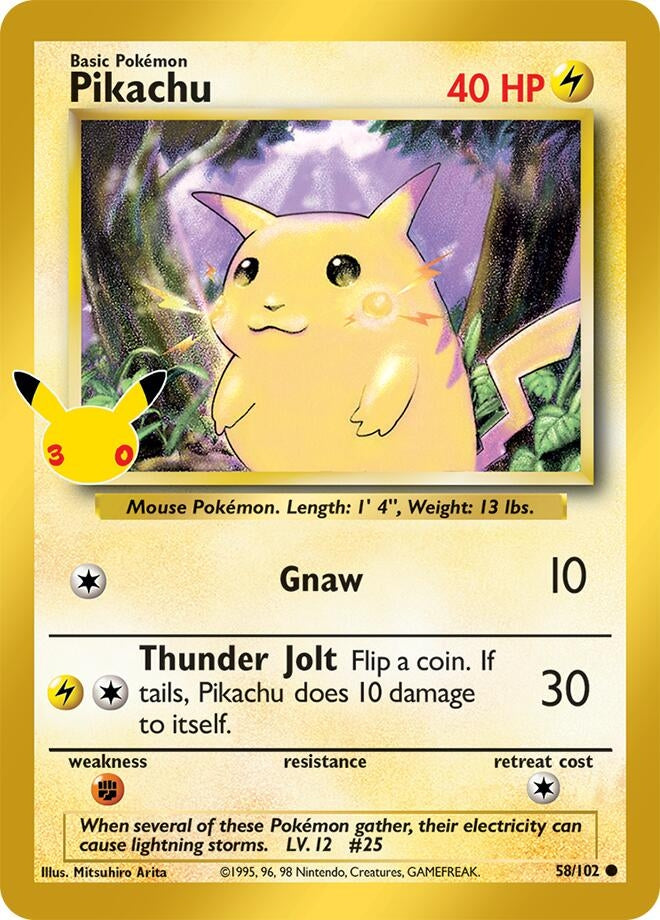 Image for Pikachu (58/102) (Holofoil) (ME: 30th Celebration Classic Collection) (30C) - Pokemon