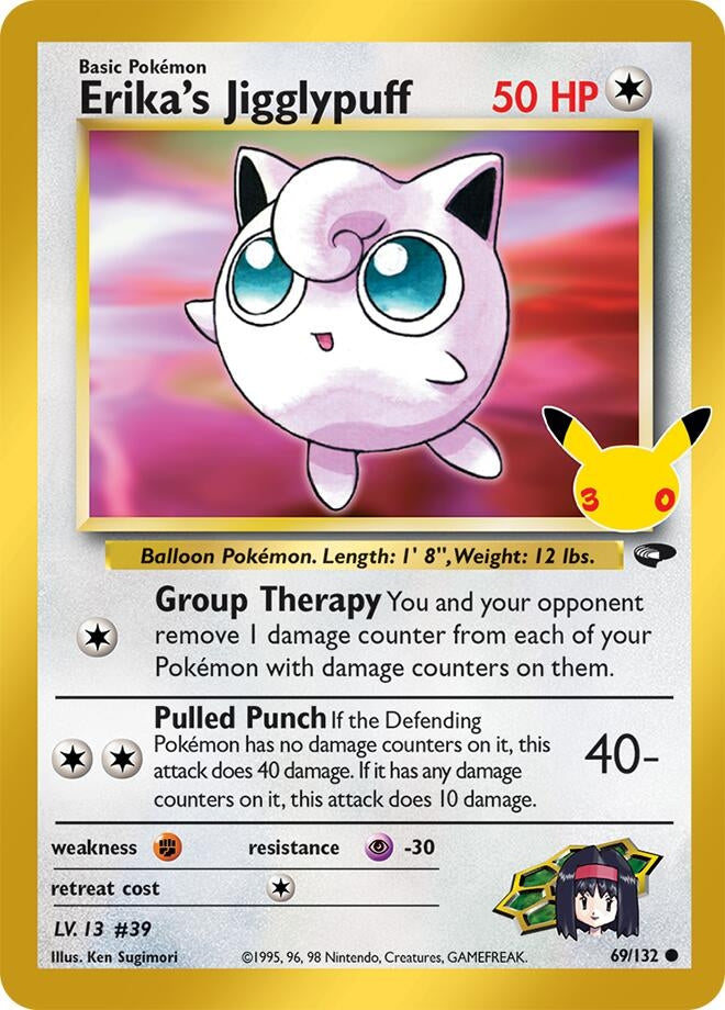 Image for Erika's Jigglypuff (69/132) (Holofoil) (ME: 30th Celebration Classic Collection) (30C) - Pokemon
