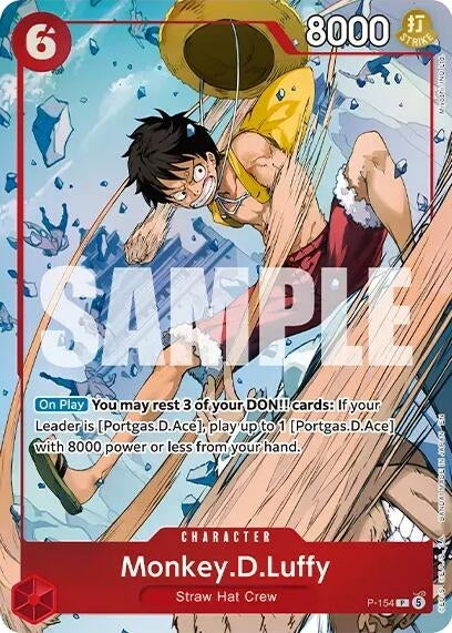 Image for Monkey.D.Luffy (Premium Card Collection -Flame-Flame Fruit Coliseum Edition-) (P-154) (Foil) (One Piece Promotion Cards) (OP-PR) - One Piece Card Game