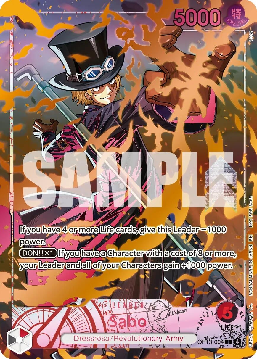 Image for Sabo (Flame-Flame Fruit Coliseum) (OP13-004) (Foil) (One Piece Promotion Cards) (OP-PR) - One Piece Card Game