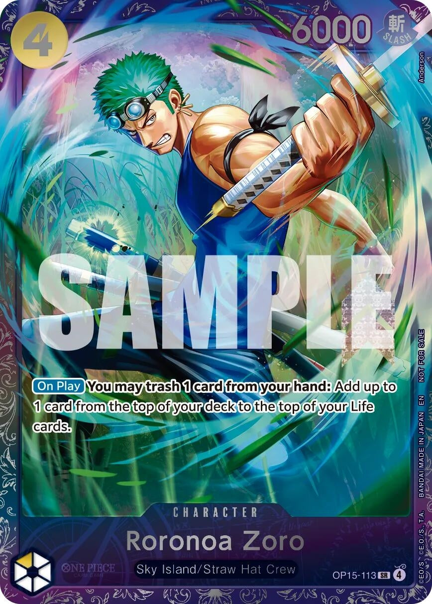 Image for Roronoa Zoro (Treasure Cup August 2026) (OP15-113) (Foil) (One Piece Promotion Cards) (OP-PR) - One Piece Card Game