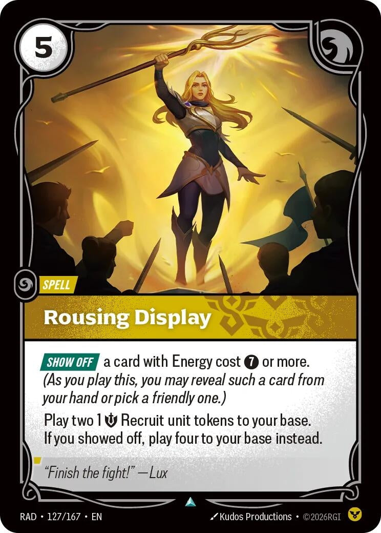 Image for Rousing Display (127/167) (Foil) (Radiance) (RAD) - Riftbound: League of Legends Trading Card Game