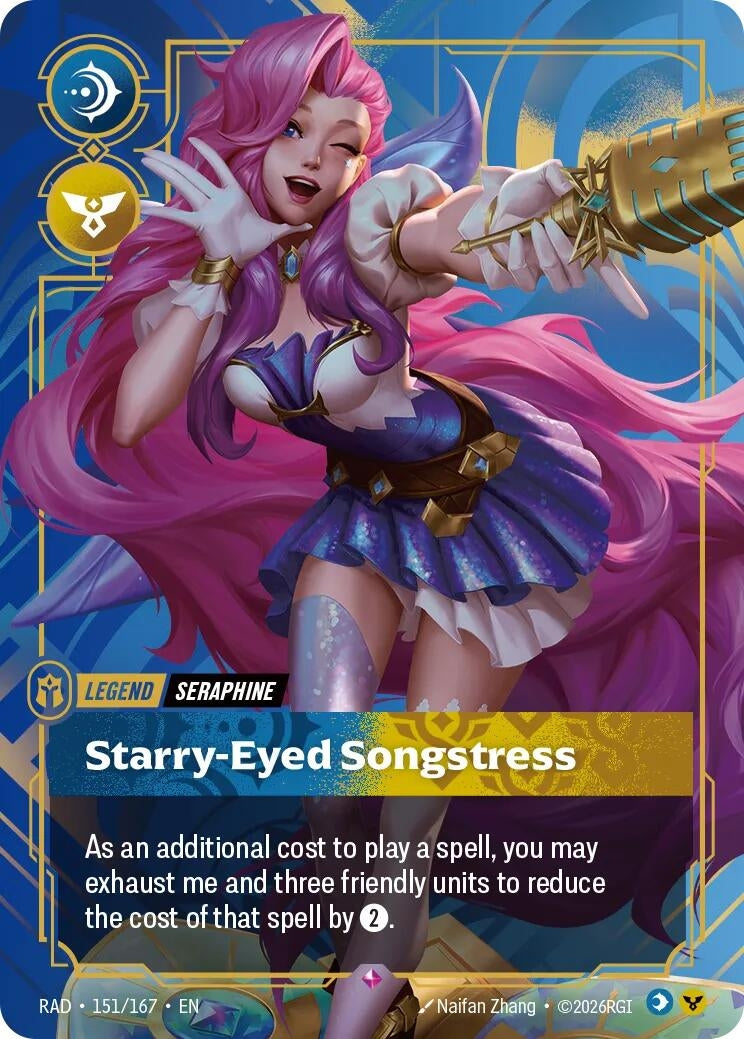 Image for Seraphine, Starry-Eyed Songstress (151/167) (Foil) (Radiance) (RAD) - Riftbound: League of Legends Trading Card Game
