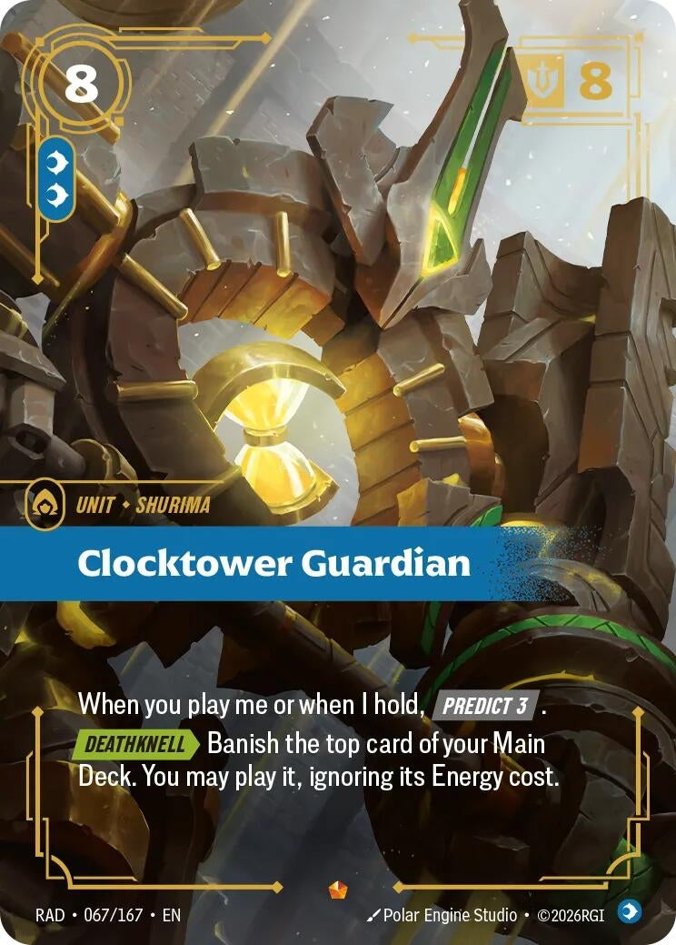 Image for Clocktower Guardian (067/167) (Foil) (Radiance) (RAD) - Riftbound: League of Legends Trading Card Game