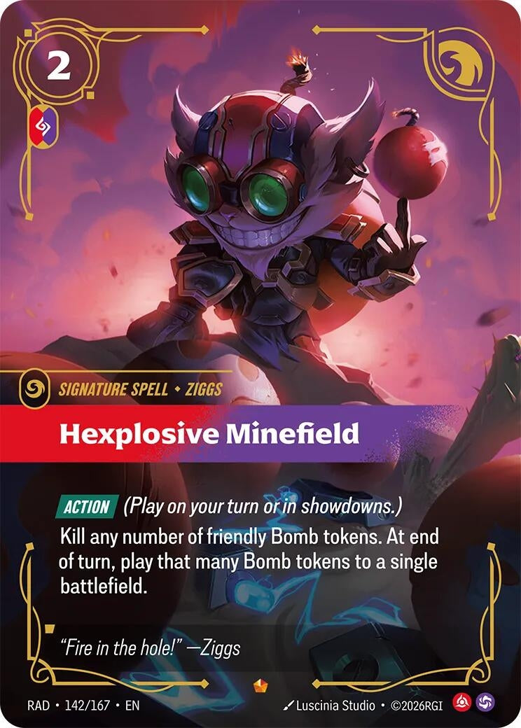 Image for Hexplosive Minefield (142/167) (Foil) (Radiance) (RAD) - Riftbound: League of Legends Trading Card Game