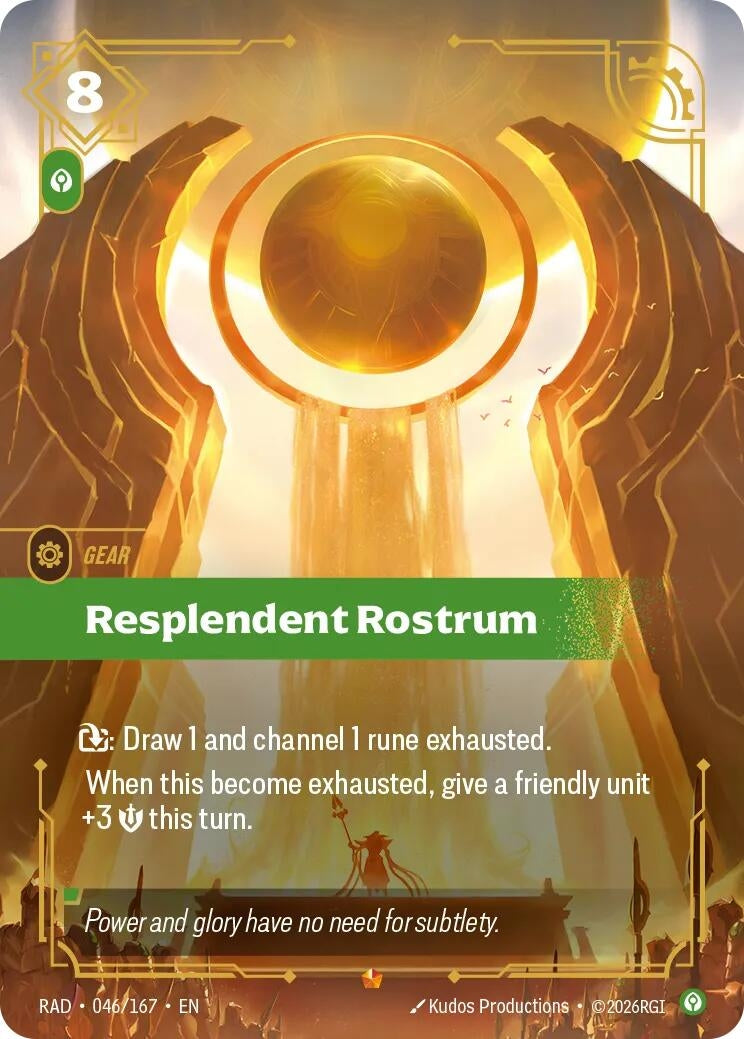 Image for Resplendent Rostrum (046/167) (Foil) (Radiance) (RAD) - Riftbound: League of Legends Trading Card Game