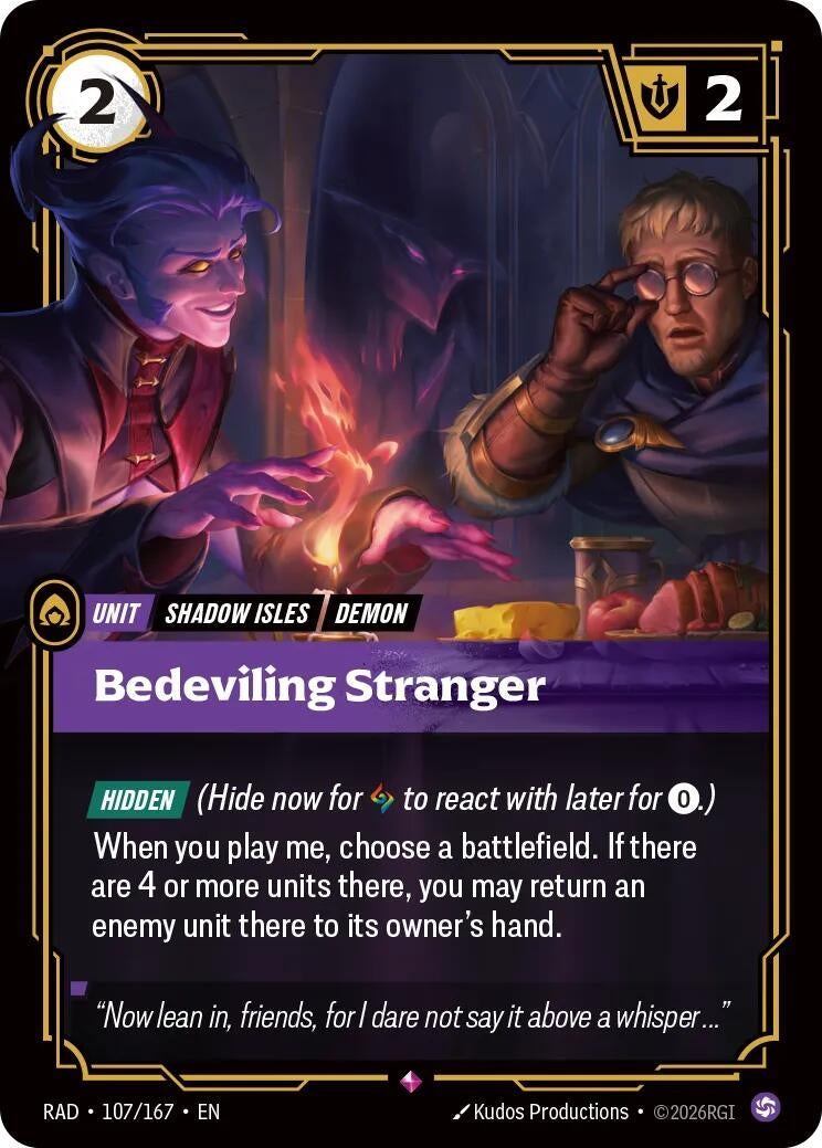 Image for Bedeviling Stranger (107/167) (Foil) (Radiance) (RAD) - Riftbound: League of Legends Trading Card Game