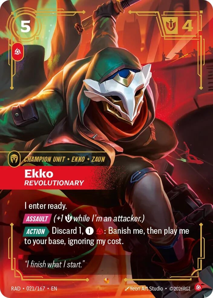 Image for Ekko, Revolutionary (021/167) (Foil) (Radiance) (RAD) - Riftbound: League of Legends Trading Card Game