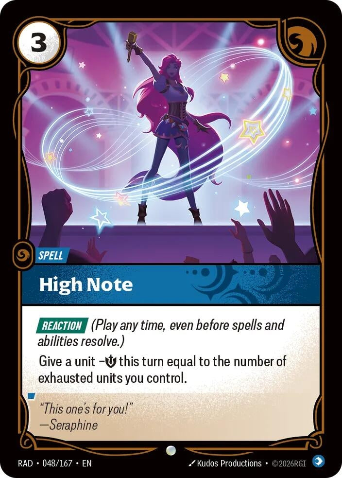 Image for High Note (048/167) (Radiance) (RAD) - Riftbound: League of Legends Trading Card Game