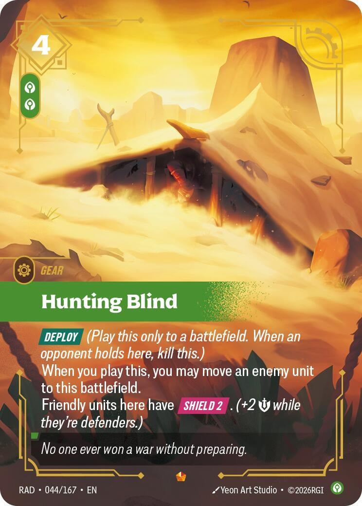 Image for Hunting Blind (044/167) (Foil) (Radiance) (RAD) - Riftbound: League of Legends Trading Card Game