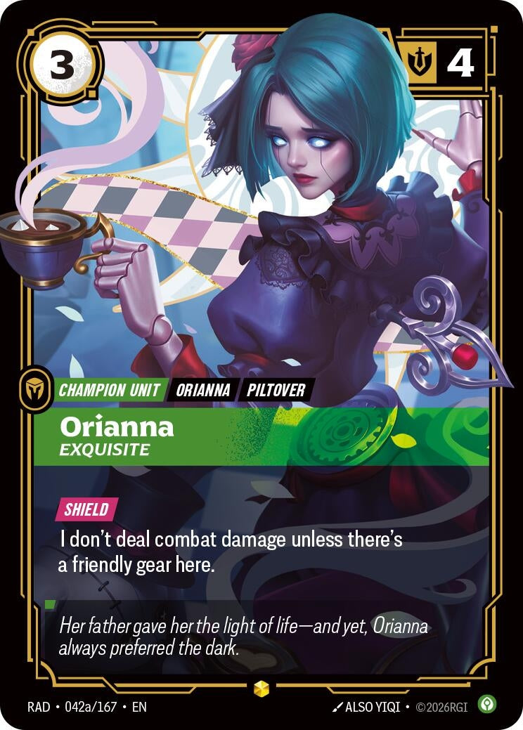 Image for Orianna, Exquisite (Alternate Art) (042a/167) (Foil) (Radiance) (RAD) - Riftbound: League of Legends Trading Card Game