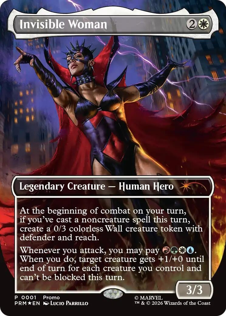 Image for Invisible Woman (Borderless) (1) (Foil) (Unique and Miscellaneous Promos) (UMP) - Magic: The Gathering