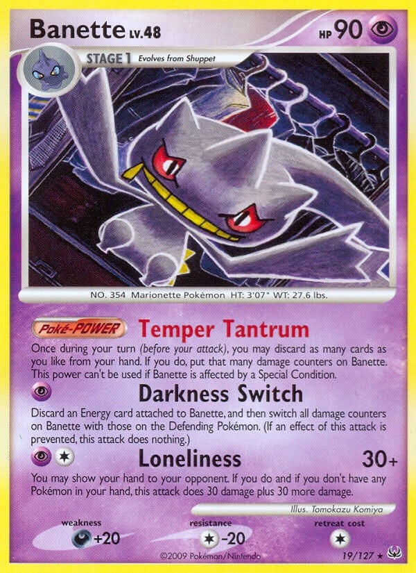 Image for Banette (19/127) (Platinum) - Pokemon