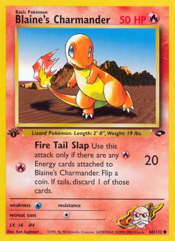 Image for Blaine's Charmander (060/132) (Gym Challenge) - Pokemon