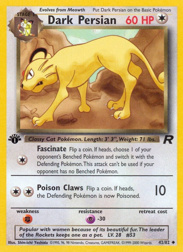 Image for Dark Persian (42/82) (Team Rocket) - Pokemon