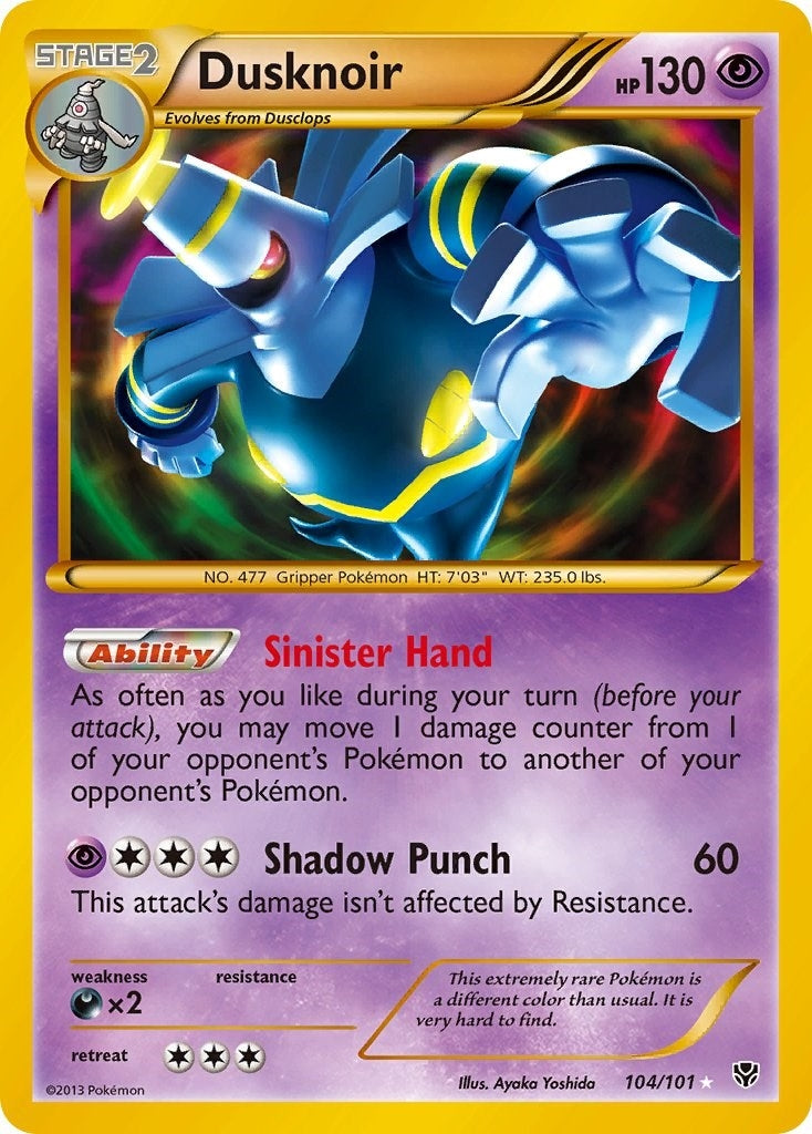 Image for Dusknoir (104 Secret Rare) (104/101) (Plasma Blast) - Pokemon