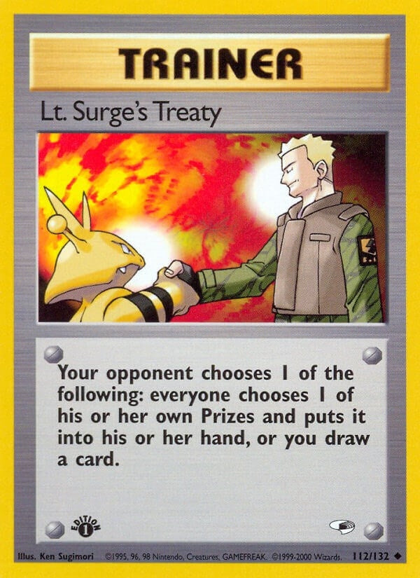 Image for Lt. Surge's Treaty (112/132) (Gym Heroes) - Pokemon