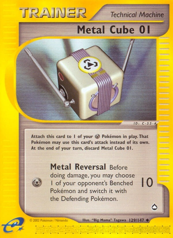 Image for Metal Cube 01 (129/147) (Aquapolis) - Pokemon