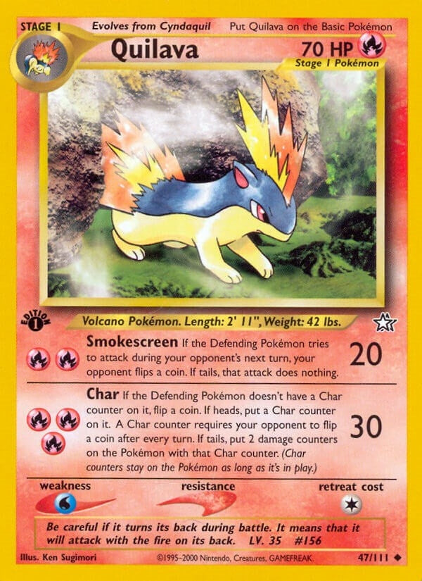 Image for Quilava (47) (047/111) (Neo Genesis) - Pokemon