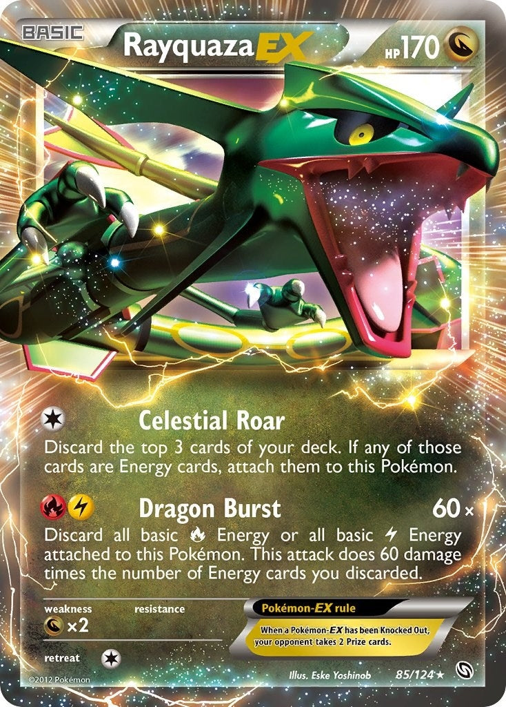 Image for Rayquaza EX (85/124) (Dragons Exalted) - Pokemon