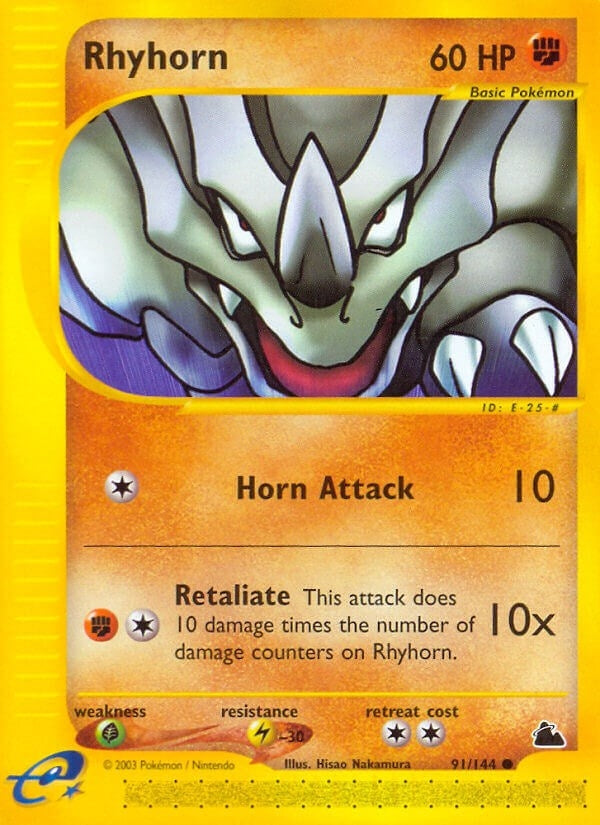 Image for Rhyhorn (091/144) (Skyridge) - Pokemon