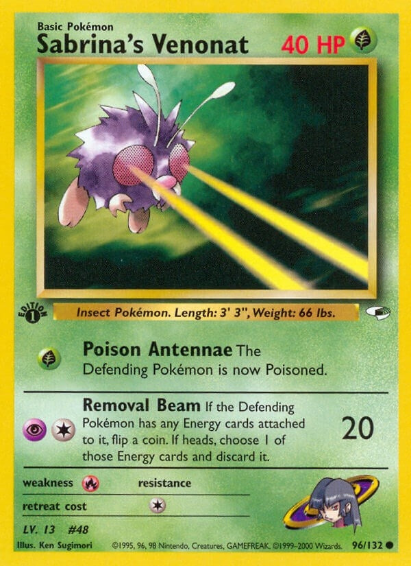 Image for Sabrina's Venonat (096/132) (Gym Heroes) - Pokemon