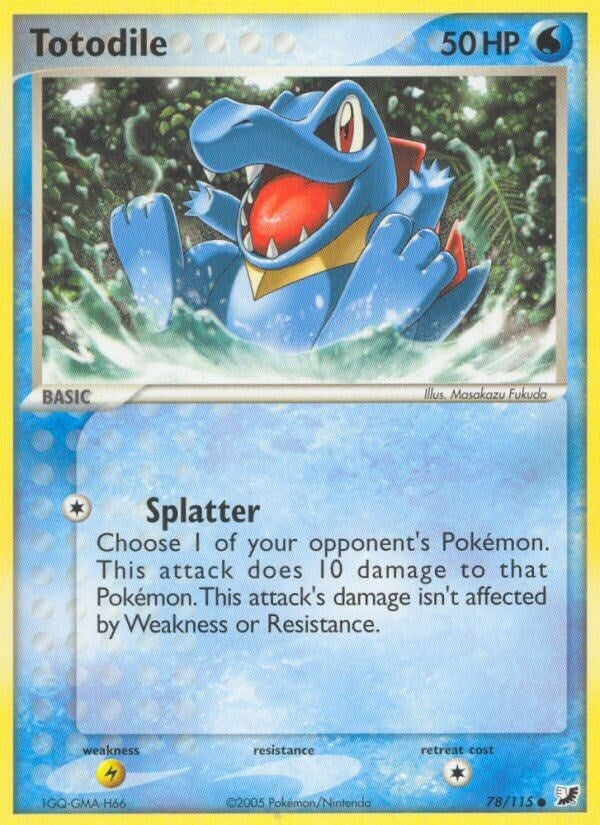 Image for Totodile (78/115) (Unseen Forces) - Pokemon