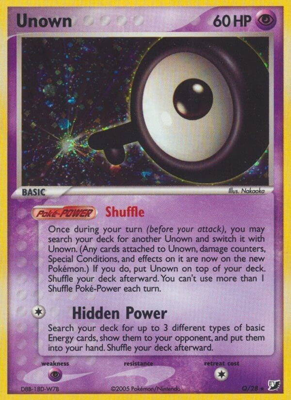 Image for Unown (Q) (Q/28) (Unseen Forces) - Pokemon