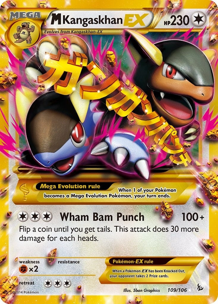 M Kangaskhan EX (109 Secret Rare) (109/106) (XY - Flashfire)
