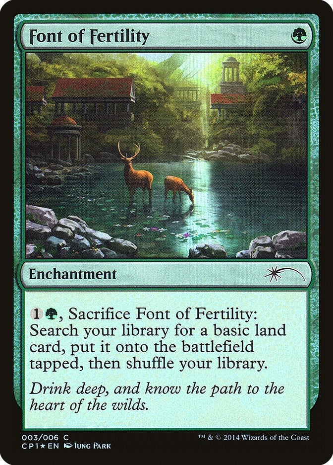 Image for Font of Fertility (3) (Foil) (Unique and Miscellaneous Promos) (UMP) - Magic: The Gathering