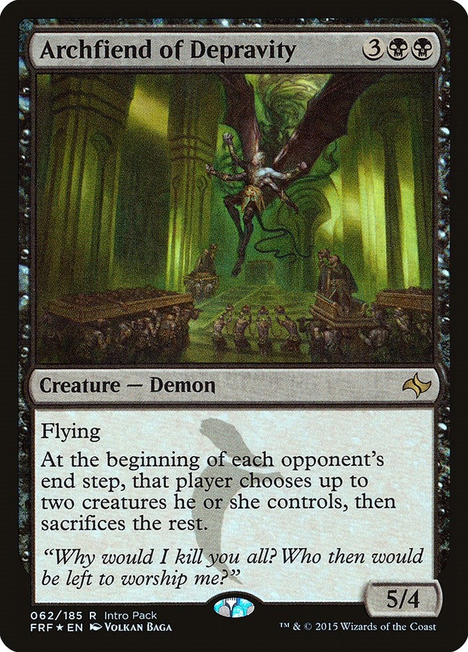 Image for Archfiend of Depravity (62) (Foil) (Unique and Miscellaneous Promos) (UMP) - Magic: The Gathering