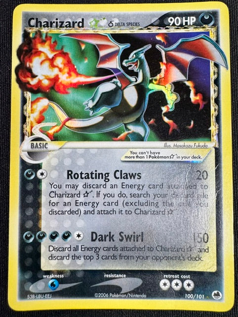 Charizard Star (Delta Species) (100/101) (Dragon Frontiers) *DAMAGED - PLEASE SEE PICS*