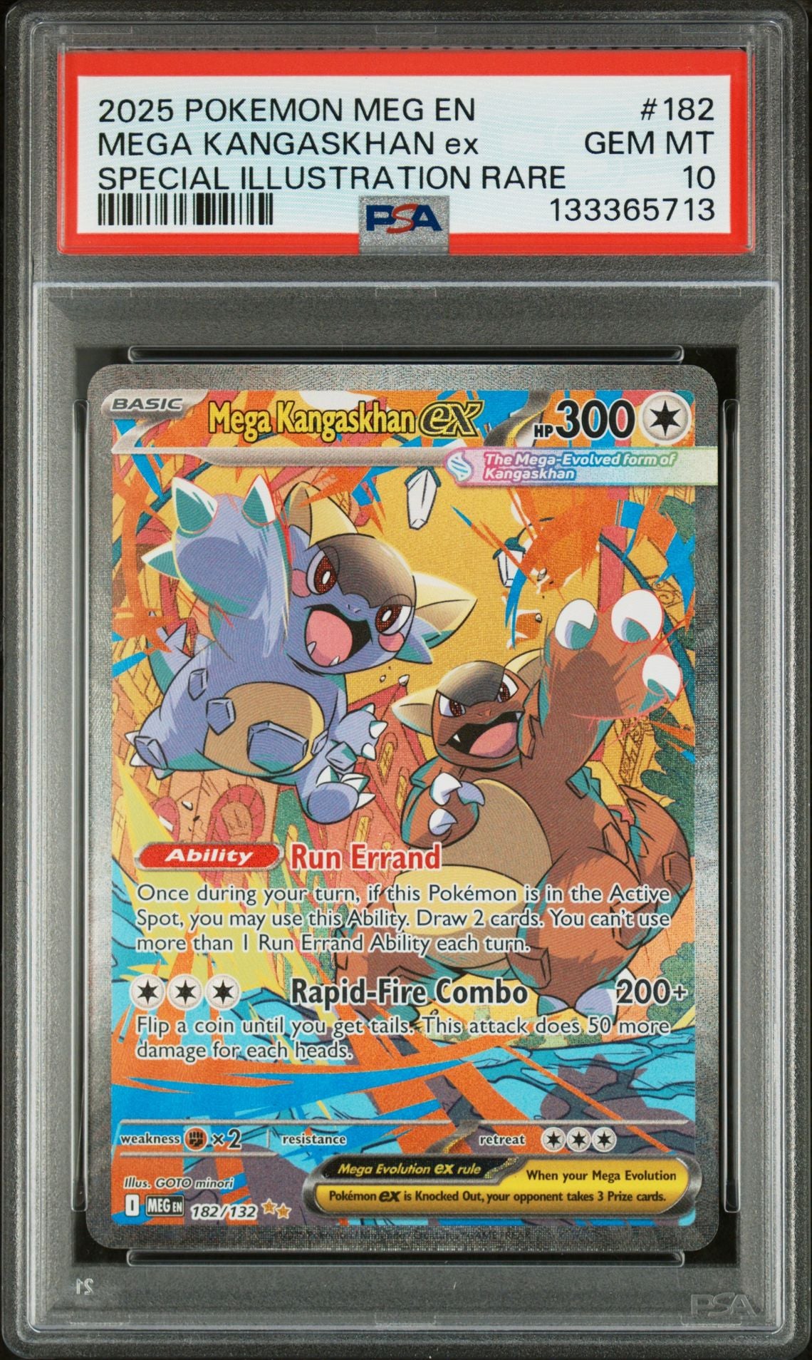 MEGA KANGASKHAN ex SPECIAL ILLUSTRATION RARE 2025 POKEMON MEG EN-MEGA EVOLUTION PSA GEM MT 10