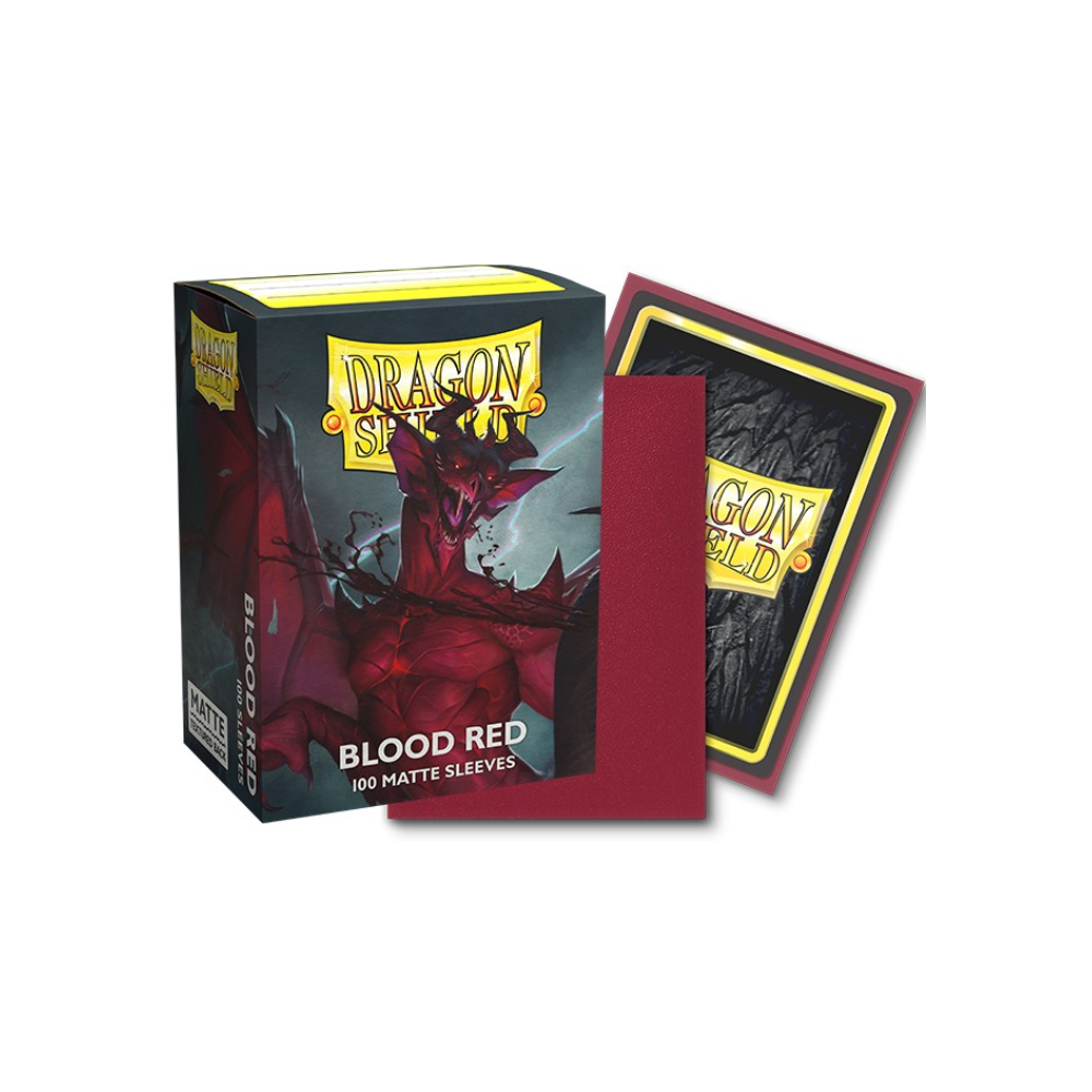 Dragon Shield Sleeves: Standard Matte - Blood Red 100CT