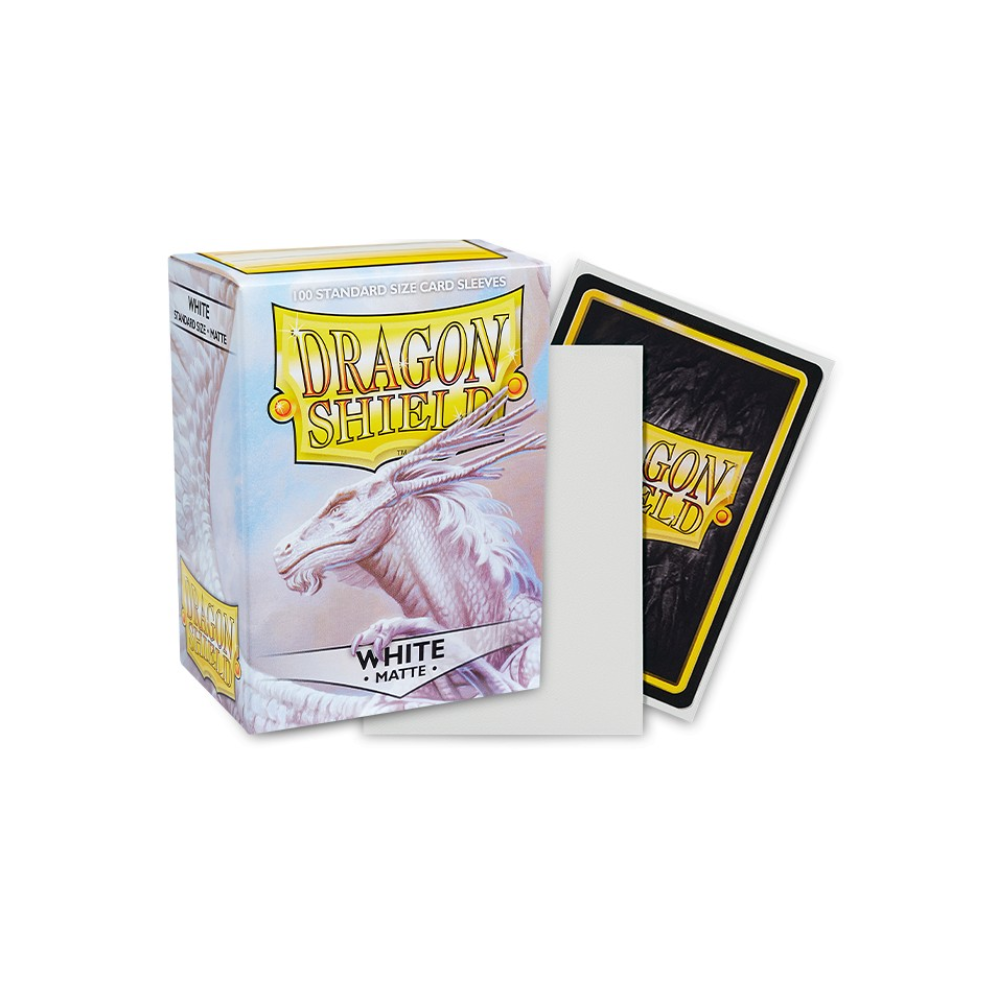 Dragon Shield Sleeves: Standard Matte - White 100CT